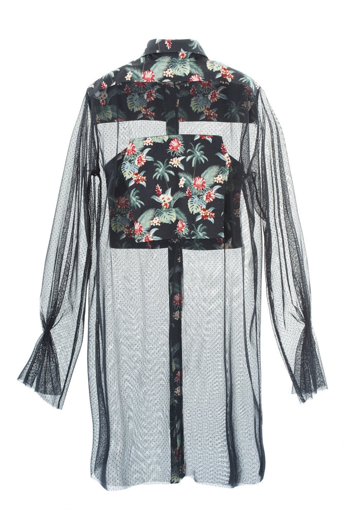 Low rider cut out blouse